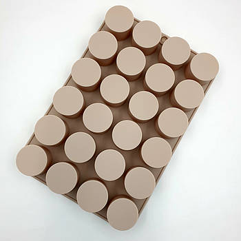 Силіконова форма Циліндри маленькі — 24 шт.