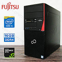 Ігровий ПК Fujitsu P756 - Intel Core i5-6600/ 16GB DDR4/ GTX1050 2GB/ 128GB+500GB Системний блок, Комп'ютер
