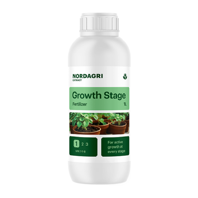 Стимулятор росту NORDAGRI Growth Stage (гумінові та фульвові кислоти + добрива), 1 л