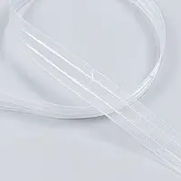 Тесьма шторная для Римских штор с петельками прозрачная на 2 шнура КС1:2 22мм/200м 155948