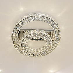 Стельова led люстра Linisoln 80W до 18 кв.м колір Хром 7708-2А HR