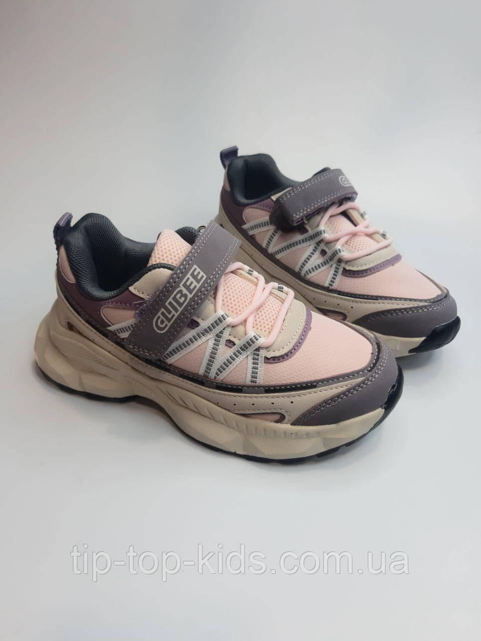 Кросівки для дівчинки Clibee 389-4 pink рожеві р.32-37, фото 1