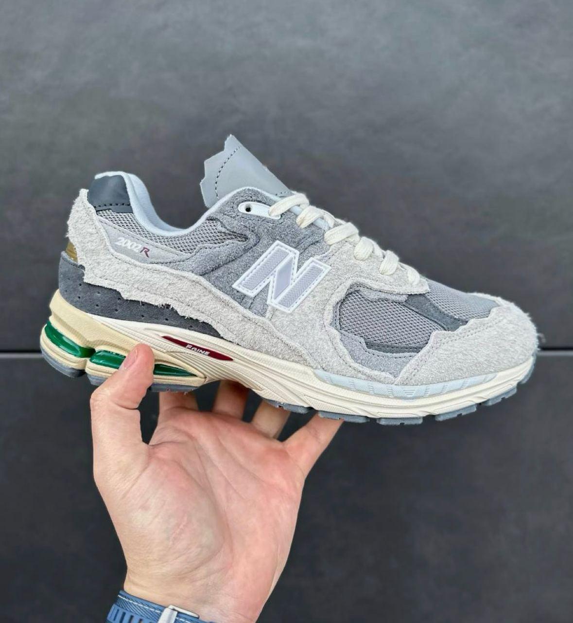 Чоловічі кросівки New Balance 2002R Protection Pack Gray green Нью Беланс 2002Р сірі замша сітка весна літо