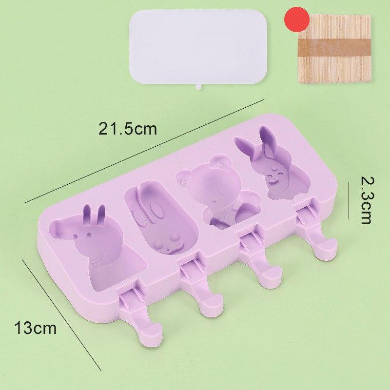 Форма ескімо (4 осередки) Пеппа, зайчик,Ведмедик,Заєць