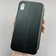 Чохол-книга для Apple iPhone Xs Max книжка з принтом з написом Україна на айфон хс макс чорна q04j, фото 2