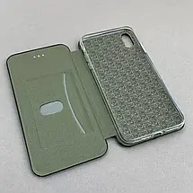 Чохол-книга для Apple iPhone Xs Max книжка з принтом з написом Україна на айфон хс макс чорна q04j, фото 3