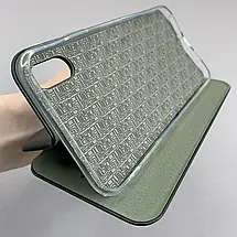 Чохол-книга для Apple iPhone Xs Max книжка з принтом з написом Україна на айфон хс макс чорна q04j, фото 5