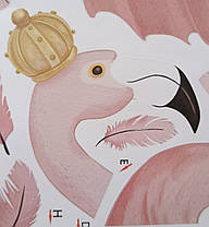 Вінілова наклейка 2 фламінго (лист 60 х 90 см) Б414-2, фото 5