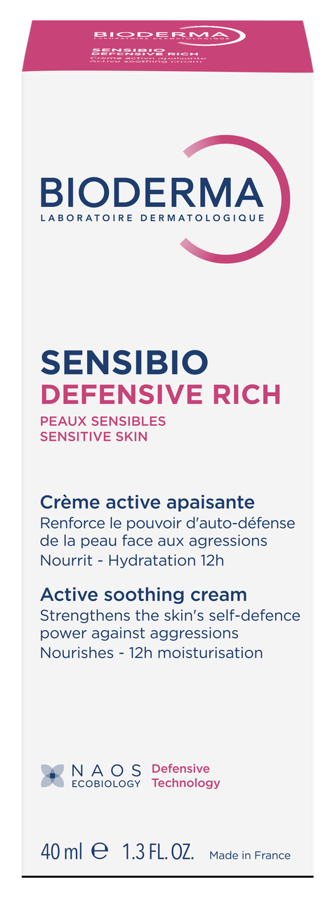 Біодерма Сенсібіо Ріш Дефенсив насичений крем Bioderma Sensibio Defensive creme riche 40 мл