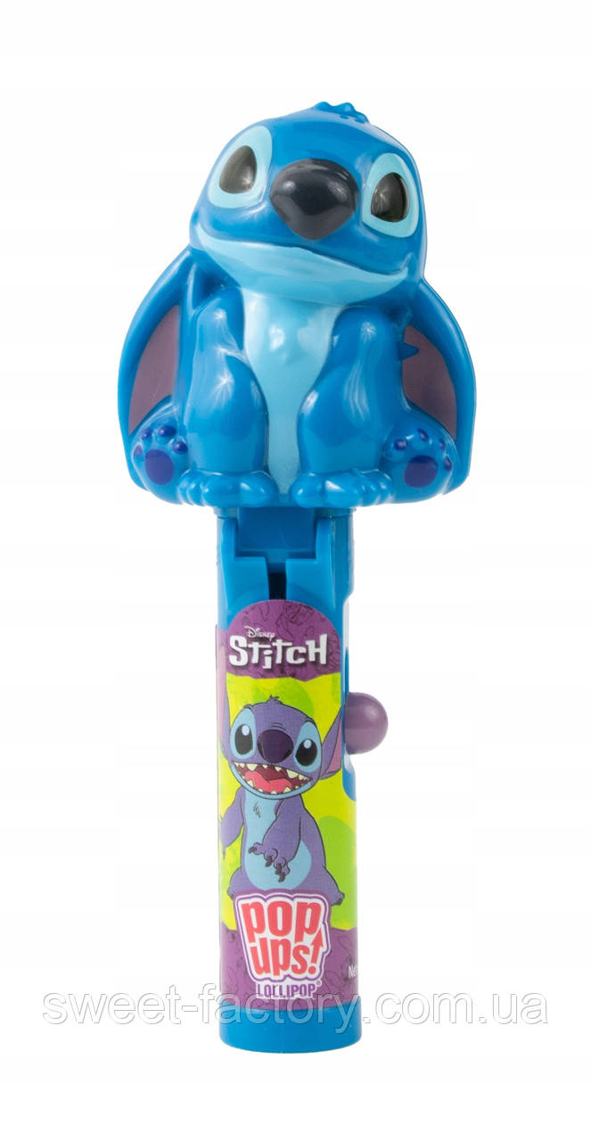 Льодяник з іграшкою Pop Ups Lollipop Disney Stitch 10g, фото 1
