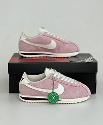 Жіночі кросівки Nike Cortez Vintage Suede Pink рожеві Найк Кортез замшеві