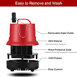 Заглибний насос для ставка, фонтана, водоспаду 45W, 2500 літрів на годину, підйом 2,5 метра, "UL90" "MASTER RED", фото 5