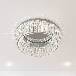 Led люстра Cristall mini Linisoln 100W до 18 кв.м колір Хром 9613/400