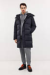 Довгий чоловічий пуховик Baon B5124502-200 чорний 3XL, фото 2