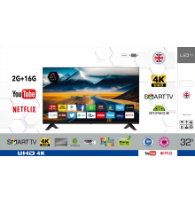Телевізор Smart LED TV-4k, 2/16, 32 дюйми