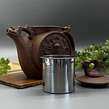 Чайник із червоної глини з металевим ситом - міць традиції та витонченість символу (700мл), фото 2