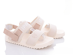 Літні босоніжки в бежевому кольорі для дівчинки