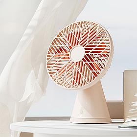 Міні-вентилятор настільний Sothing Forest Desktop Fan Pro з акумулятором (DSHJ-S-2215), Apricot White