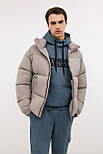 Короткий чоловічий пуховик Baon B5124501-709 бежевий M, фото 2