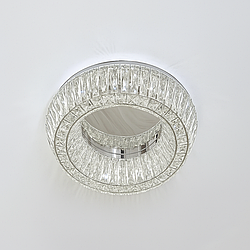 Led люстра Cristall midi  Linisoln 140W до 20 кв.м колір Хром 9613/500