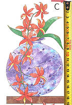 Вінілові наклейки 15 вазонів (лист 60 х 90 см) Б179-13, фото 5