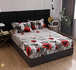 Наматрацник велюровий 180*200 см з наволочками 50*70 см, фото 5