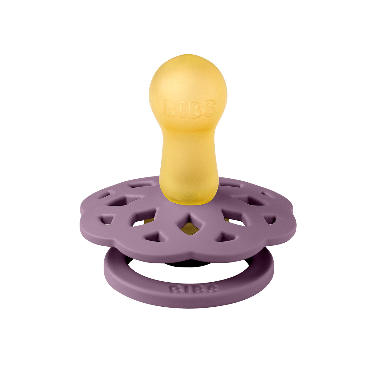 Пустушка BIBS Boheme Latex Round (кругла) – Mauve- 0-6міс., фото 1