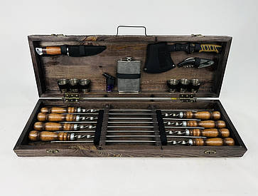 Набір шампурів в кейсі МИСЛИВЕЦЬ