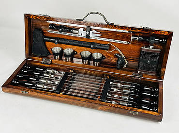 Набір шампурів у кейсі BLACK LUX