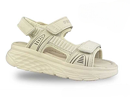 Літні босоніжки в бежевому кольорі для дівчинки хлопчика