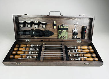 Набір шампурів в кейсі Мілітарі