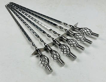 Шампура Ексклюзив, з плетеною ручкою