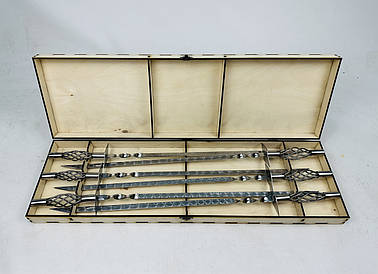 Набір шампурів у кейсі "Вуд ексклюзив"