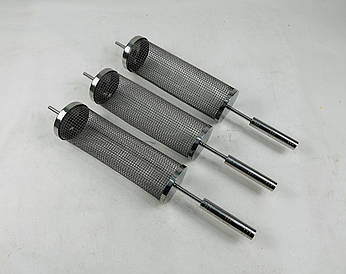 Решітка для гриля фритюру циліндрична з нержавіючої сталі з ручкою 33х10см.