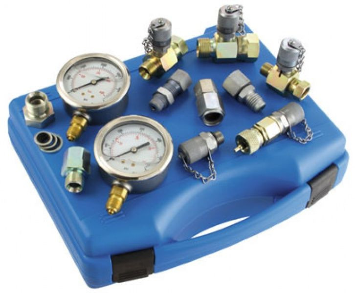 Вимірювальні гідравлічні системи, гідроакумулятори, реле тиску, штуцера, датчики тиску та інше