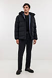 Короткий чоловічий пуховик Baon B5223509-200 чорний S, фото 2