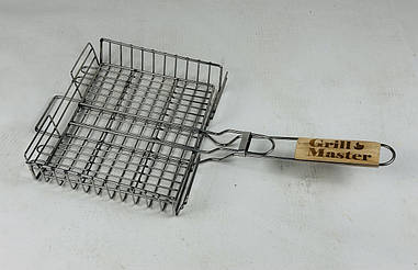 Грати для гриля з нержавіючої сталі посилена, велика (40х30) GrillMaster