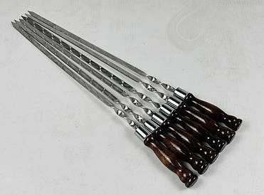 Шампура ВЕНГЕ, з деревяною ручкою