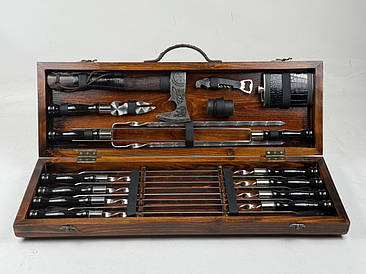 Набір шампурів у кейсі КІНГ