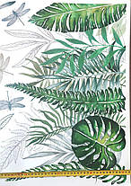 Вінілові наклейки Великі зелене листя папороті (лист 60 х 90 см) Б79-15 ZDB2334, фото 4