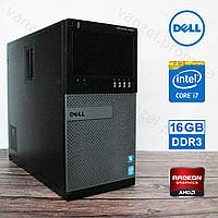 Dell Optiplex 9020 - Intel Core i7-4770 3.9GHz/ 16GB DDR3/ RX550 4GB DDR5/ 128+500 Системний блок, Ігровий ПК