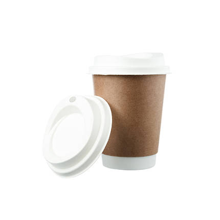 Стакан Двошаровий крафтовий 350мл ЄВРО (25шт.), 20уп./ящ. (кр-90), фото 2