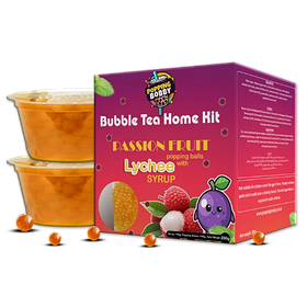 Набір для приготування чаю Popping Bobby Bubble Tea Home Kit Passionfruit & Lychee 280g