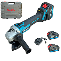 Углошлифовальная машина на аккумуляторе Болгарка с регулировкой оборотов 125 Mkita c 2 акб в кейсе