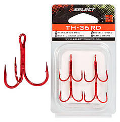 Трійник Select TH-36RD #1/0 (3 шт/уп) червоний