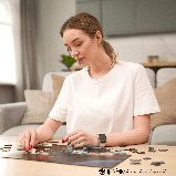 Фігурний дерев'яний пазл Гаррі Поттер Гоґвортс Експрес XL, фото 8