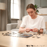 Фігурний дерев'яний пазл Гаррі Поттер Гоґвортс Експрес XL, фото 6