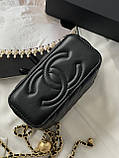 Сумка Chanel Classic Black Lambskin чорний, фото 3
