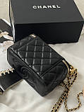Сумка Chanel Classic Black Lambskin чорний, фото 5
