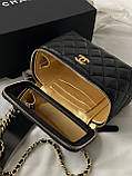 Сумка Chanel Classic Black Lambskin чорний, фото 6